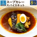 【ふるさと納税】【自宅がまるで専門店】北海道スープカレー スパイスキット2個セット(4人前×2個/合計8人前) | 北海道 スープカレー 8人前 カレー スパイス 香辛料 本格カレー グルメ SPICE 江別市