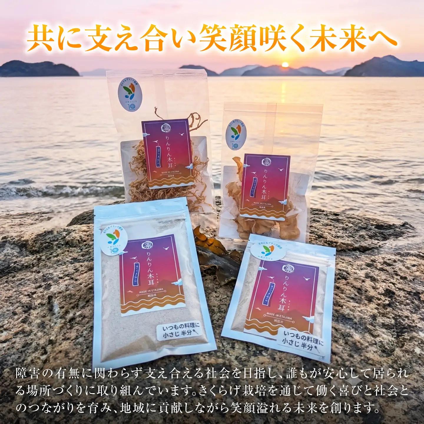 【カット済みで調理しやすい】乾燥きくらげ（スライス）(10g×5袋)5セット きくらげ 粉末 乾燥きくらげ パウダー スライス ホール 国産 詰め合わせ 食物繊維豊富 料理用 スープ 食材 江田島産 