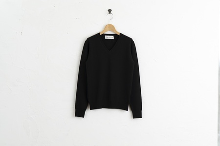カシミヤ Vネック ニット度詰 カシミヤ(コゲチャ )男性用サイズ:L(44)≪白田のカシミヤ≫ 