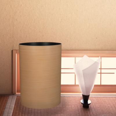ふるさと納税 印南町 木目塗り ダストボックス ひのき杢 ナチュラル S 3.4L 2個セット おしゃれな木目調くず入れ |  | 01
