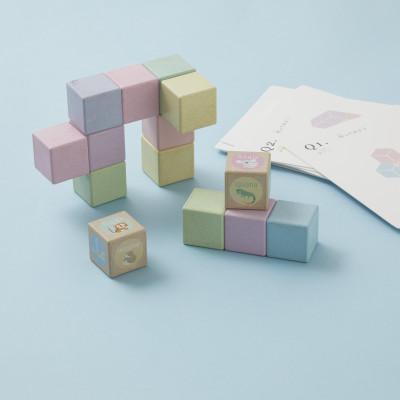 ふるさと納税 東大阪市 キューブ型の知育玩具 Poco a poco【にじいろキューブ(マグネット)】日本製 おもちゃ
