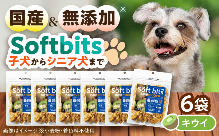 Softbits ドッグフード キウイ（40g×6P）/ ドッグフード 犬 いぬ ドッグ おやつ ペットフード / 大村市 / サポート [ACAM012]