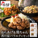 【ふるさと納税】メディア掲載多数！【調理済み・冷凍】香月宴のバラエティーセット（鶏ちゃん・からあげ・旨辛からあげ）計780g　唐揚げ けいちゃん 地元の人気店 行列店 鶏肉 肉加工品 テレビ メディア出演多数 B級グルメ【配送不可地域：離島・一部山間部等】