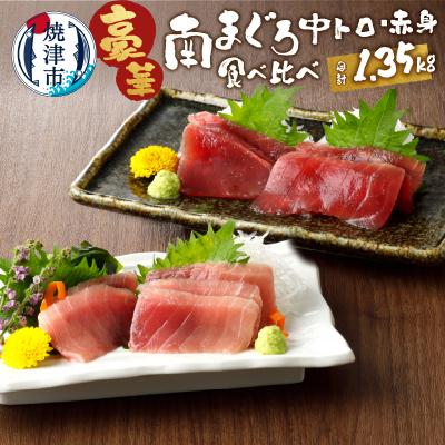ふるさと納税 焼津市 南鮪中トロ　赤身セット約1.35kg　マルコ水産(a25-006)