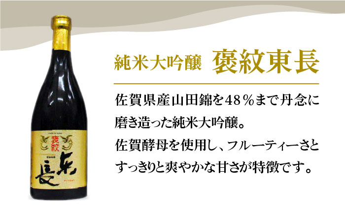 純米大吟醸＜褒紋東長・松浦一＞720ml×2本【大串酒店】 [HAK012]日本酒