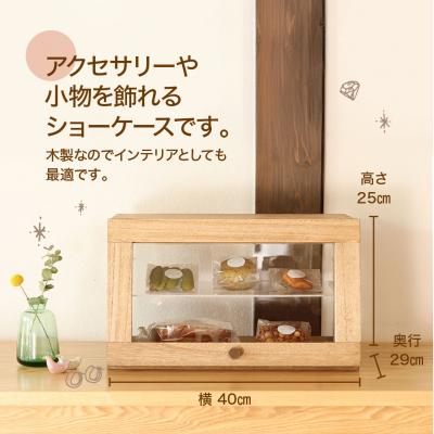 ふるさと納税 下呂市 ショーケース(高さ25cm 幅40cm 奥行29cm)収納棚 飾り棚 ケース 棚【62-19】 |  | 01