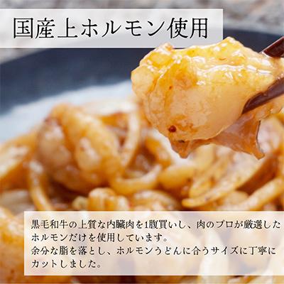ふるさと納税 舞鶴市 旨辛! 国産上ホルモンうどんセット  3〜4人前 |  | 01