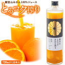 【ふるさと納税】観音山みかんジュース「とろコク搾り」720ml×10本入 有限会社柑香園 《30日以内に出荷予定(土日祝除く)》和歌山県 紀の川市 フルーツ 果物 柑橘 添加物不使用 100%ストレートジュース