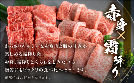 飛騨牛 牛肉 焼肉 赤身 霜降り 食べ比べ 300g×2種 600g A4等級以上バーベキュー BBQ のし対応 お祝い ギフト 25000円 [S451]