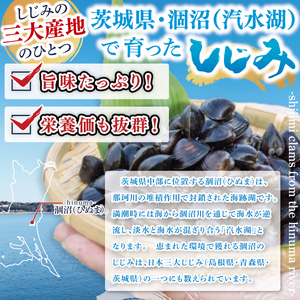 茨城県涸沼川産 だしの濃さに違いが出る！手掘しじみ（砂抜き）150g×10個（1500g）（MS-2）
