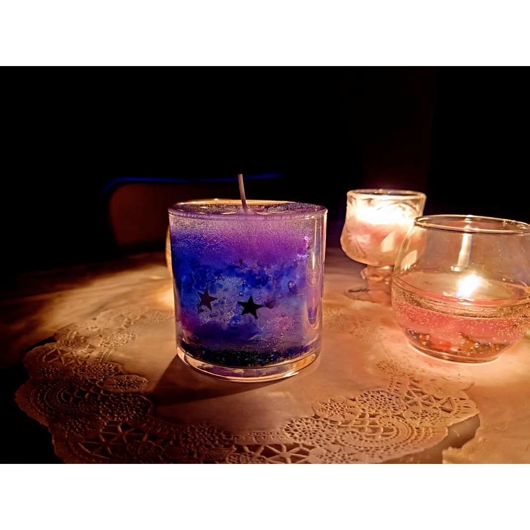 新宿フラワークラフト体験工房 星空キャンドル作り