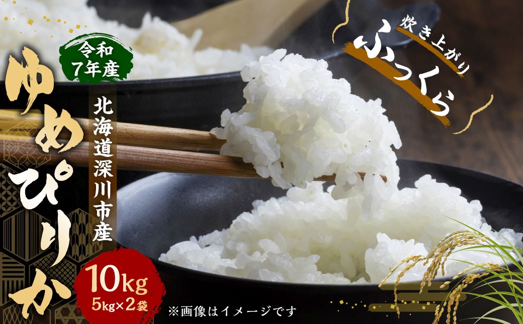 
            【選べる配送月】深川米 ゆめぴりか 10㎏（5kg×2袋） お米 こめ 米 白米 北海道 深川市
          