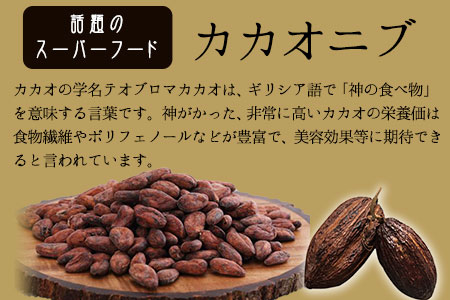 神の食べ物 カカオニブM 200g 石挽カカオissai 岡山県矢掛町 スーパーフード カカオ豆 スイーツ デザート《30日以内に出荷予定(土日祝除く)》