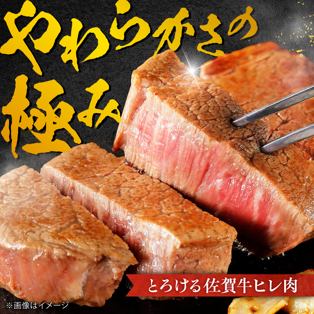 【全12回定期便】佐賀牛 赤身 希少部位 ヒレ セット (ステーキ180g×3 / サイコロステーキ400g)  吉野ヶ里町/やま田商店 [FCH028]
