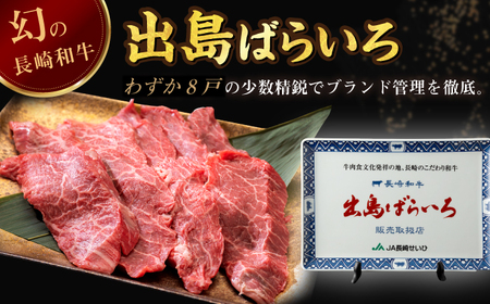 【全6回定期便】【日本一の和牛】長崎和牛 出島ばらいろ 特選焼肉 セット （ロース カルビ カタロース モモ のいずれか2種類）約300g×2 【合同会社　肉のマルシン】[RCI047]