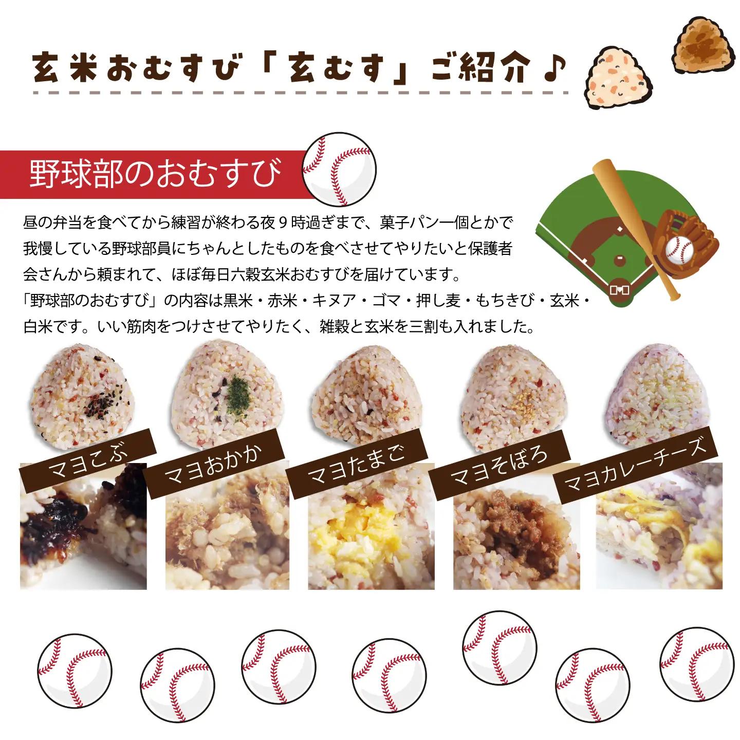 かんこめの玄むす 野球部のおむすび20個（5種類×4個）｜ 玄米 おにぎり 冷凍 個包装