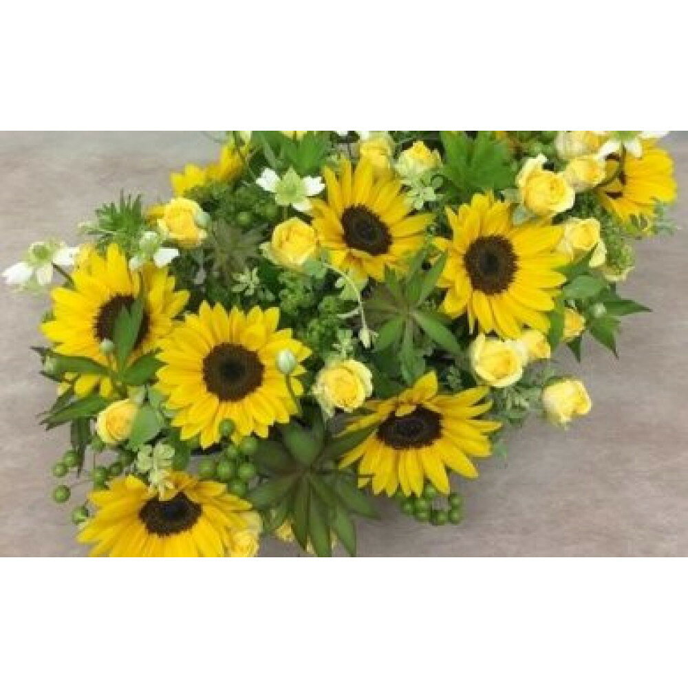 【ふるさと納税】《記念日に届くお花シリーズ》アレンジメント Mサイズ_イエロー/オレンジ系【《記念日に届くお花シリーズ》 アレンジメント 世界らん展 フラワードリームジャパンカップ 国内主要コンテスト受賞 贈り物 神奈川県 小田原市 】