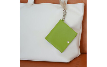 抗菌・防臭・制菌　PVCレザーマスクケース「peace」2個セット（グリーン） No.225-06