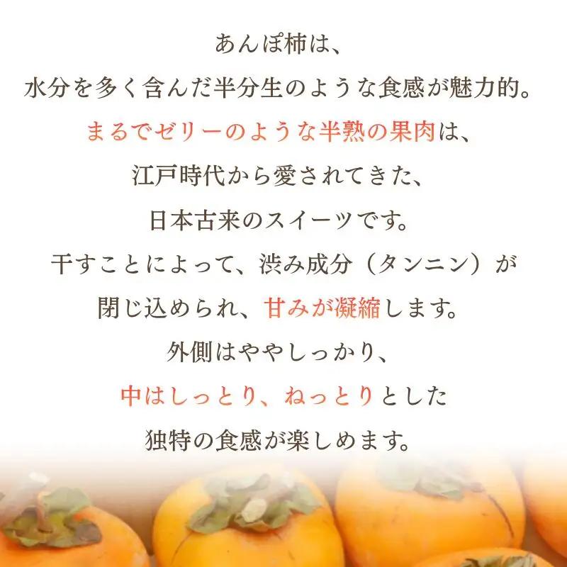 甘さが違う！とっても甘くなる生渋柿（平たねなし柿）あんぽ柿用 T軸枝無 約14.5～15kg　約60～90個＜2026年10月中旬～11月上旬ごろ順次発送＞【art002B】