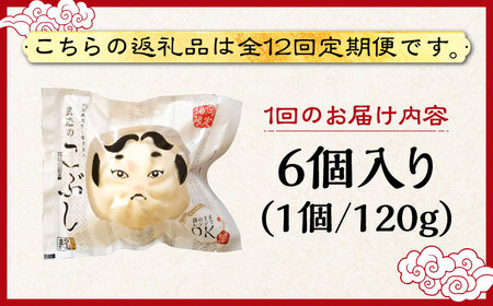 【全12回定期便】武遊のこぶし（らー麦肉まん）6個セット 肉まん [ABCX012]
