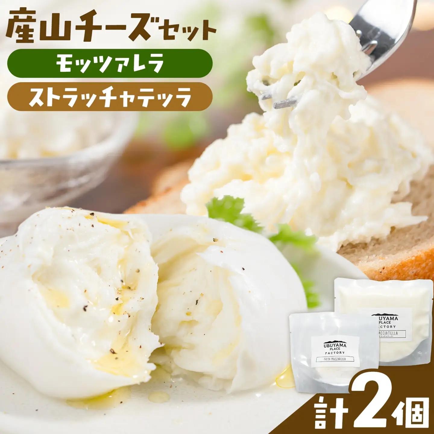 産山チーズセット モッツァレラチーズ ストラッチャテッラチーズ 株式会社UBUYAMAPLACE 2個セット《30日以内に出荷予定(土日祝除く)》