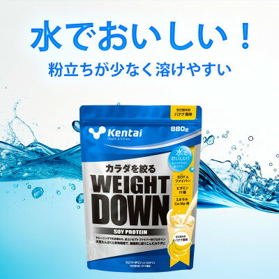 【ふるさと納税】【食物繊維+植物性大豆プロテイン】WEIGHT DOWN SOYプロテインバナナ風味　880g【1701974】