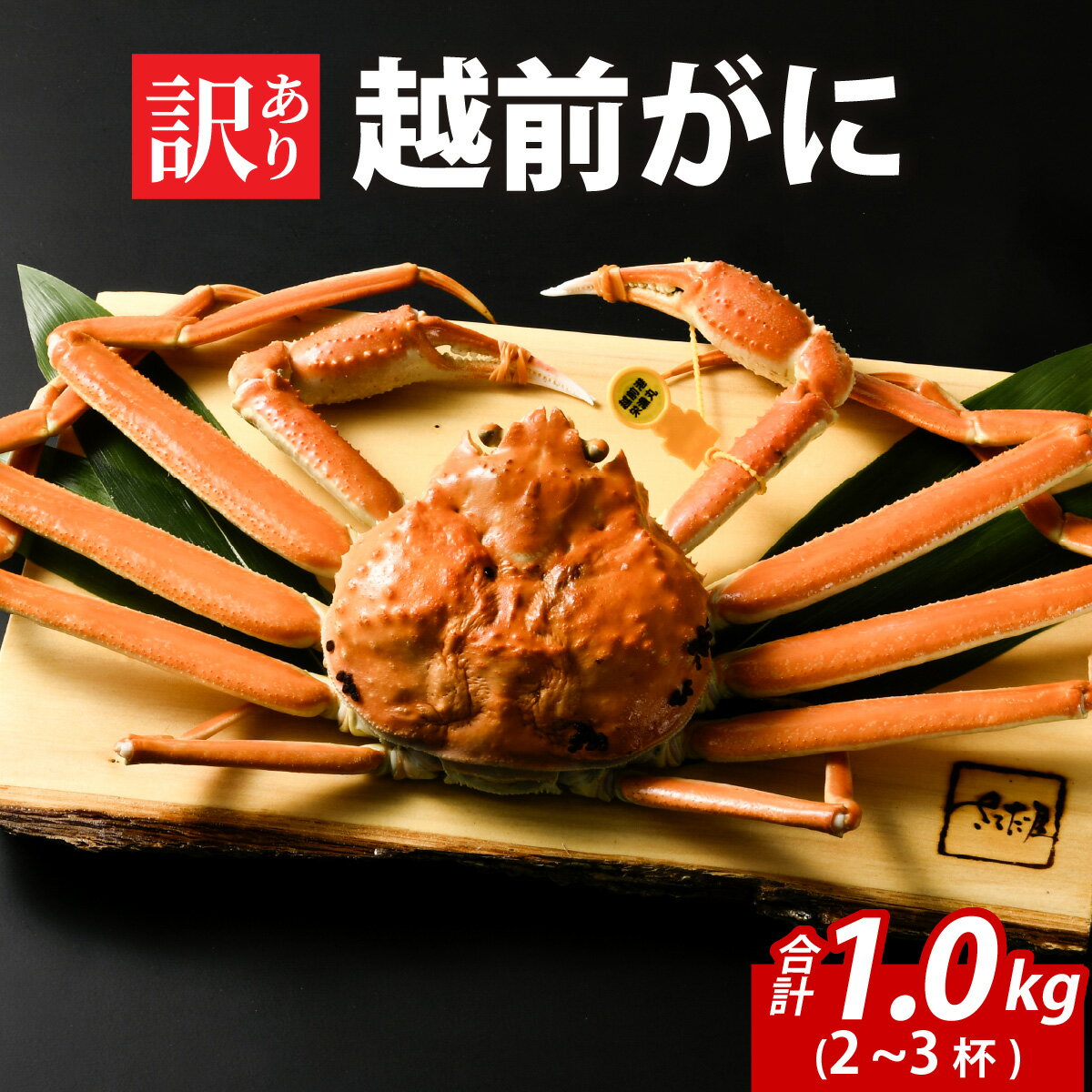 【ふるさと納税】[先行予約]【訳あり】無選別　茹で越前がに　1kg（2～3杯）【11月中旬より順次発送、年末年始対応不可】市場直送！ [J-065035] / かに 蟹 ずわい ズワイ 茹でがに 送料無料