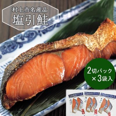 ふるさと納税 村上市 村上岩船 又上　塩引鮭切身B 6切れ　1032011