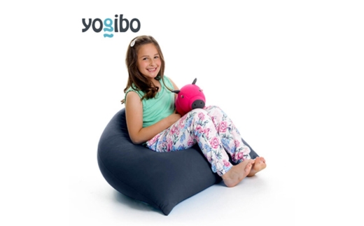 ヨギボー ピラミッド ネイビーブルー Yogibo Pyramid ビーズクッション 子ども用 小型 座椅子 三角形 持ち運び キッズ 洗えるカバー 家具 ギフト 大阪府 岸和田市 [№5385-1445]