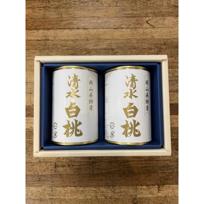 ふるさと納税 岡山市 岡山特産　清水白桃缶詰2缶セット　 |  | 01