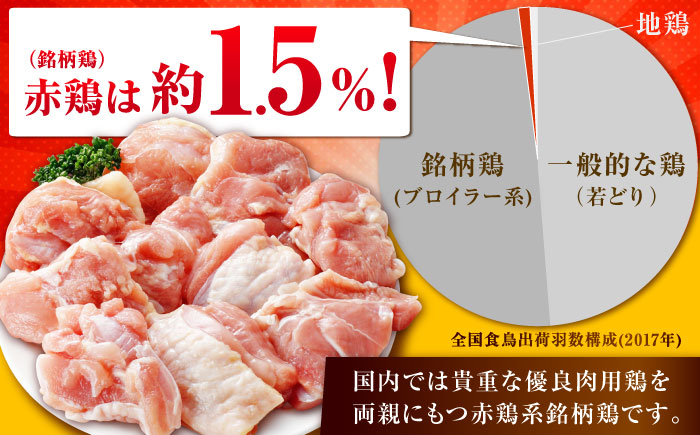 【最短4日以内発送】赤鶏「みつせ鶏」もも切身（バラ凍結）1.5kg（300g×5袋）【スピード発送】吉野ケ里町/ヨコオフーズ[FAE047]