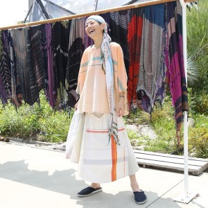 【tamaki niime・イッテンモノ】chotan skirt（81-6）