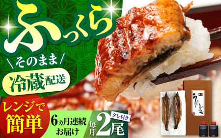 【6回定期便】朝焼きうなぎ蒲焼 2尾 / うなぎ 国産うなぎ うなぎ うなぎ蒲焼 うなぎ蒲焼き 高知県産うなぎ[ATAF087]