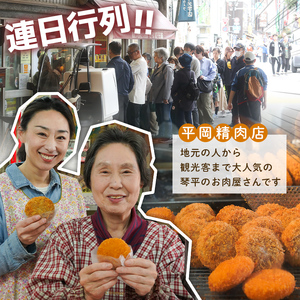 平岡肉コロッケ＋平岡ママのミンチカツ 各1ダース (1箱12個入) コロッケ ミンチカツ 揚げ物 肉 ご当地 おかず おつまみ お弁当 肉コロッケ メンチカツ 食品 四国 F5J-1219