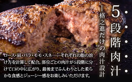 5段階肉汁で最後までふんわり食感とジューシー感を味わえます！