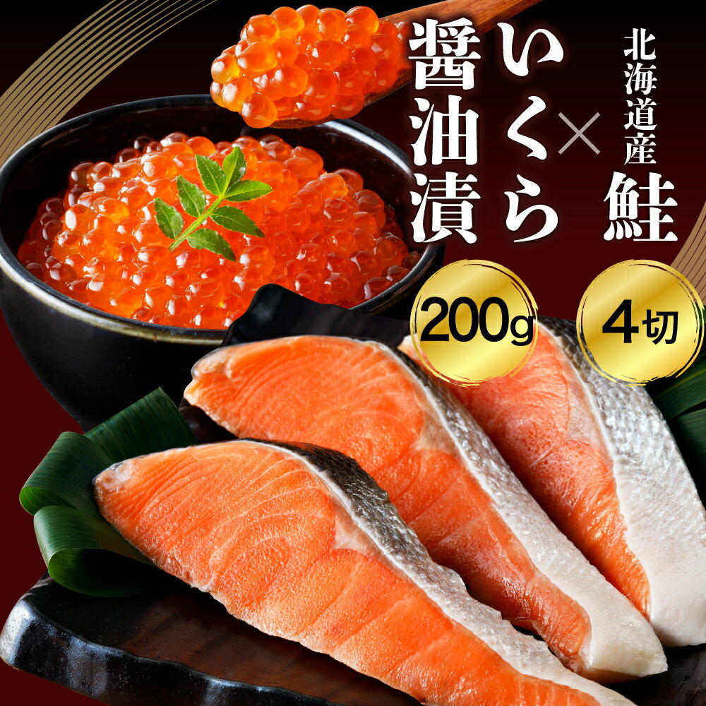 【ふるさと納税】 北海道産 鮭 薄塩 切身 と いくら 醤油漬 Aセット/ 鮭 さけ サケ イクラ いくら醬油漬け いくら醬油漬 塩鮭 紅鮭 塩漬 塩漬け いくら丼 イクラ丼 焼き魚 冷凍 冷凍便 魚介類 魚介 海鮮 海産物 特産 産地直送 国産 北海道産 北海道 えりも町