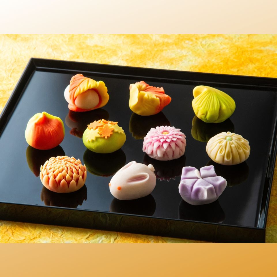 【スイーツ】「夢菓子工房ことよ」季節の練り切り菓子 秋篇 10個　ずーっと、眺めていたくなりますが、お早目にお召し上がりください。_イメージ2