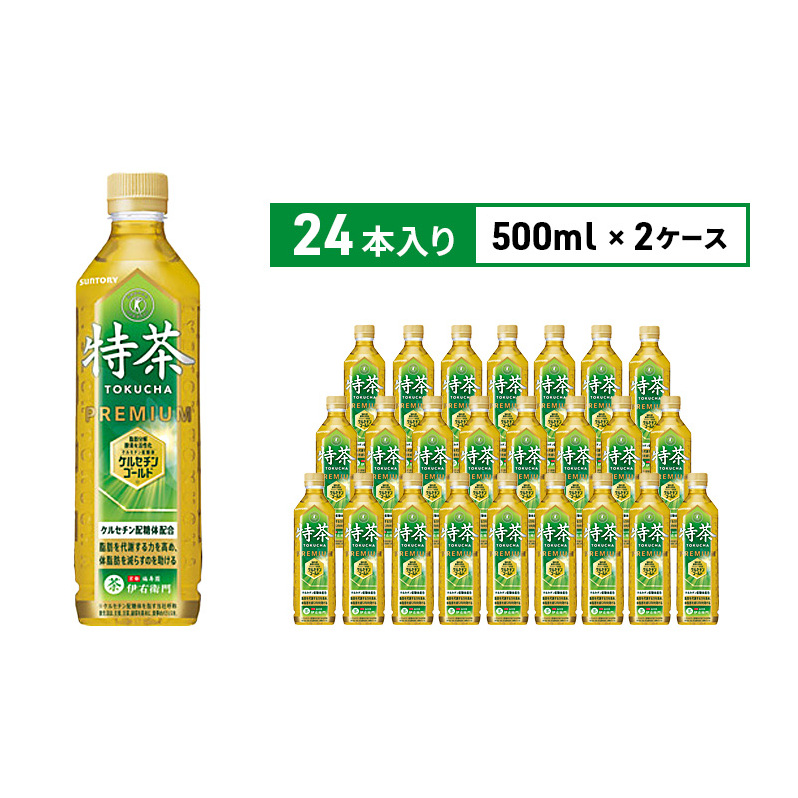 お茶 サントリー 緑茶 伊右衛門 特茶 （特定保健用食品） 500mlペット 2箱 48本