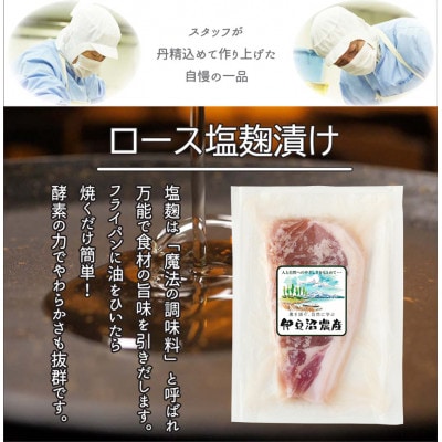 【宮城県産豚】ロース塩麹漬け 12枚入り【配送不可地域：離島】【1640073】