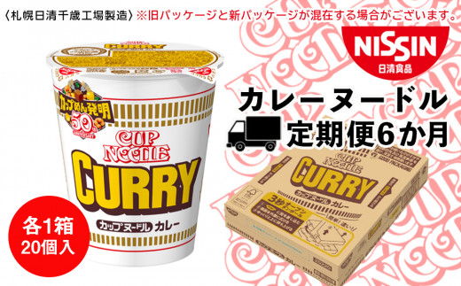【定期便6か月】日清 カレーヌ−ドル★1箱（20食入）
