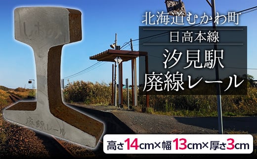 日高本線廃線レール　厚さ３ｃｍ ①（限定１０セット）【 ふるさと納税 人気 おすすめ ランキング 配線 レール フォトスタンド 置物 限定 北海道 むかわ町 送料無料 】MKWG031