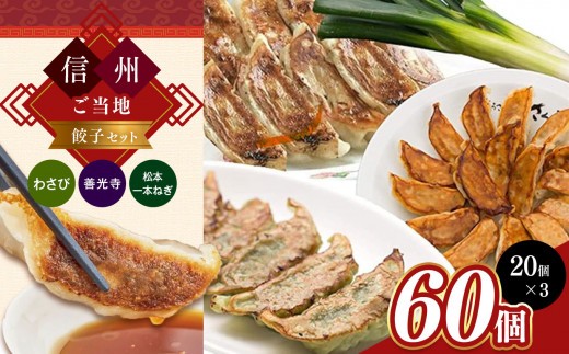 
信州ご当地餃子セット 20個入り×3種
