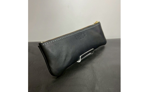 YIHALS ハンドメイド 牛革 ペンケース ワインレッド《靴屋が手掛ける革製品》｜イハレス レザー 革小物 [1160]