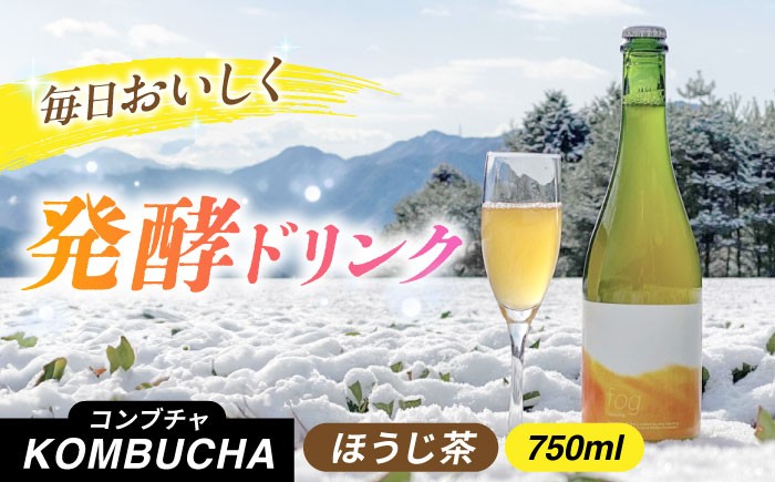 
                  ほうじ茶コンブチャ fog-hojicha 750ml オリジナルコンブチャ お茶 発酵飲料 腸活 白川町 / 新田製茶 [AWBK007]
                
