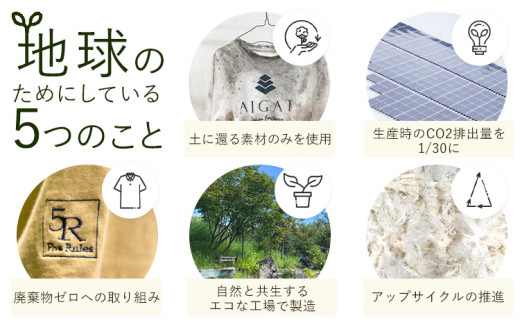 ポロ衿天竺 半袖シャツ ブラウン M サイズ 株式会社アイガット《30日以内に出荷予定(土日祝除く)》和歌山県 岩出市 5R Five Rules ファイブルールズ トップス リネン 麻