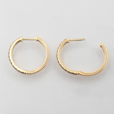 ふるさと納税 昭和町 K18 0.30ct ダイヤモンド フープピアス FP-000331 |  | 01