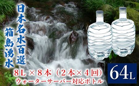 箱島湧水群馬の名水天然水箱島湧水【8L計8本(2本×4回)】