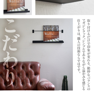 HITTITEのシンプルなマガジンラック 本棚 雑誌ラック 収納 ラック 壁面収納 壁掛け 雑誌 本 棚 DIY インテリア　063-06