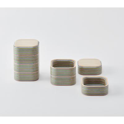 ふるさと納税 芦別市 PLYWOOD laboratory　Paper-Wood アクセサリートレイ(正方形)
