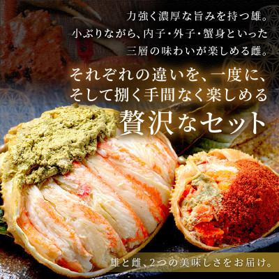 ふるさと納税 京丹後市 【松葉がに・セイコガ二の甲羅盛り】プレミアムズワイガニ雌雄の夫婦宝船小サイズ(2026年1月〜発送) |  | 01